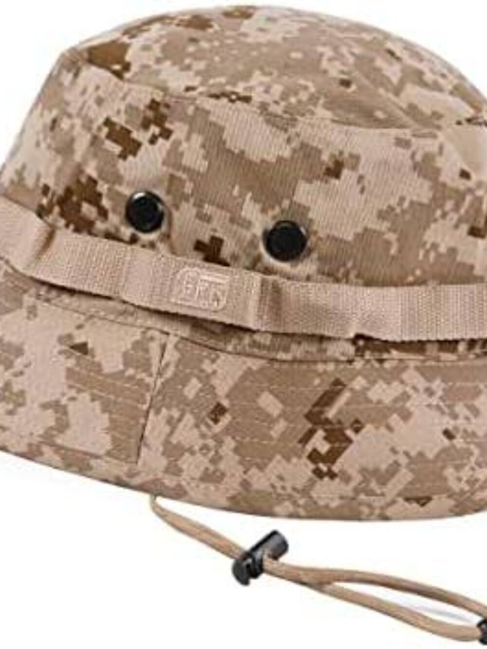 Boonie Hat Desert Digital Camo Cotton Sun Protection Adjustable Chin ( One Size)